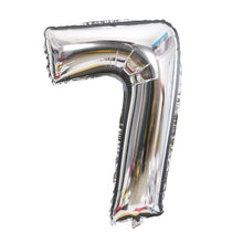 Load image into Gallery viewer, Gold Sliver 32 inch  0-9  Large Helium Digital Air Ballons Foil Children Festival Birthday Party for Kids Cartoon Hat Toys