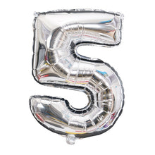 Load image into Gallery viewer, Gold Sliver 32 inch  0-9  Large Helium Digital Air Ballons Foil Children Festival Birthday Party for Kids Cartoon Hat Toys