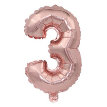 Load image into Gallery viewer, Gold Sliver 32 inch  0-9  Large Helium Digital Air Ballons Foil Children Festival Birthday Party for Kids Cartoon Hat Toys